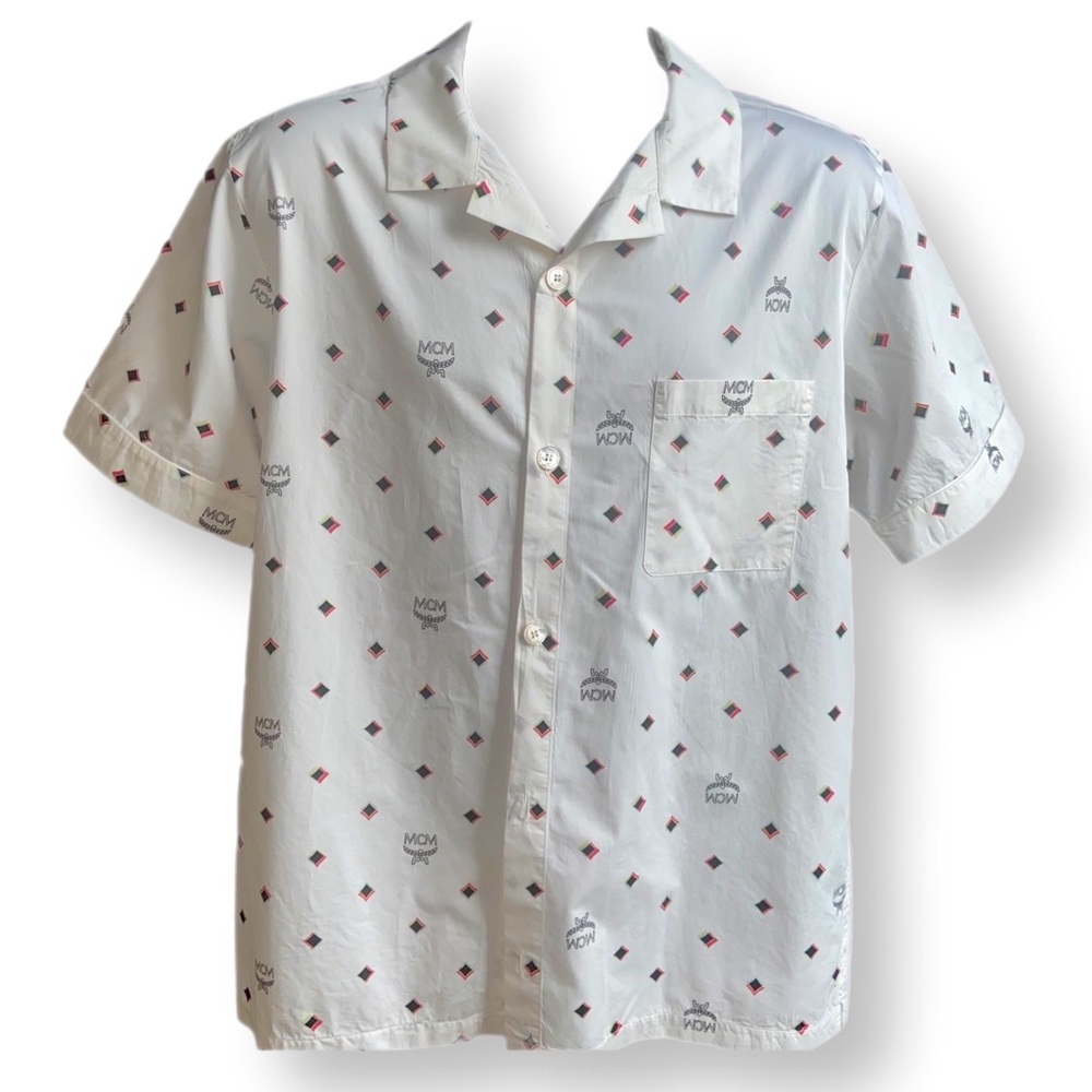 MCM | Men’s shirt size 50 | wht + blk | Good Condition - Picture 5 of 8